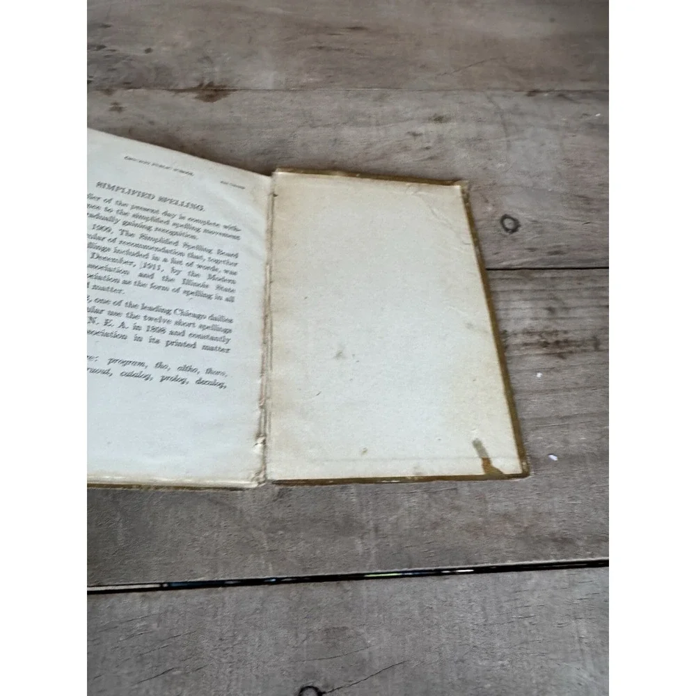 Antique 1919 The Chicago Public School Spelling Book City Of Chicago Grade 4-8th
